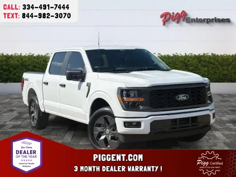 White 2025 FORD F-150 CREW CAB STX 4WD for sale in Prattville, AL