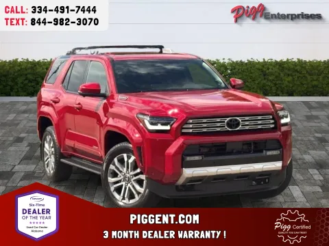 Red 2025 TOYOTA 4RUNNER LIMITED 4WD for sale in Prattville, AL