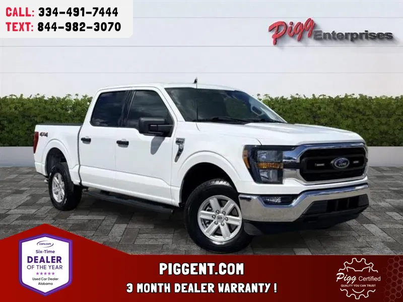 White 2023 FORD F-150 CREW CAB XLT 4WD for sale in Prattville, AL