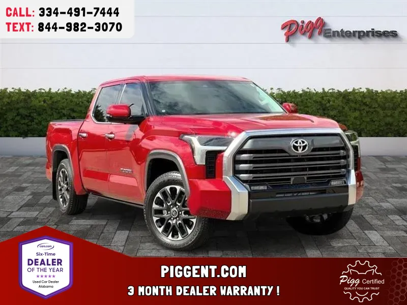 Red 2023 TOYOTA TUNDRA CREW CAB LIMITED 4WD for sale in Prattville, AL