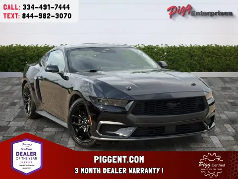 Black 2024 FORD MUSTANG ECOBOOST for sale in Prattville, AL