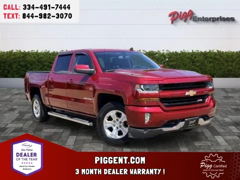 Red 2018 CHEVROLET SILVERADO 1500 CREW CAB LT Z71 4WD for sale in Prattville, AL