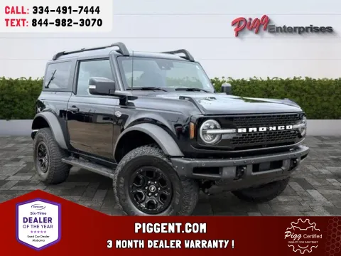 Black 2023 FORD BRONCO WILDTRAK 4WD for sale in Prattville, AL