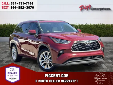Red 2025 TOYOTA HIGHLANDER LIMITED 4WD for sale in Prattville, AL
