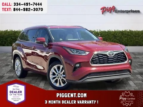 Red 2025 TOYOTA HIGHLANDER LIMITED 4WD for sale in Prattville, AL