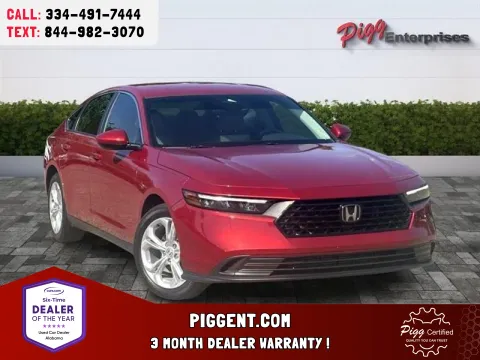 Red 2025 HONDA ACCORD LX for sale in Prattville, AL