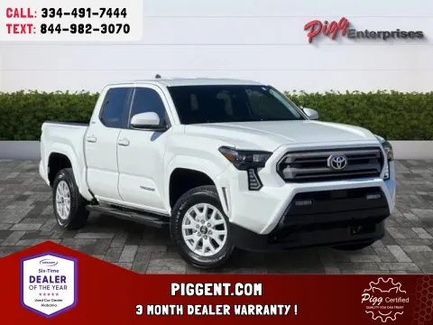 White 2025 TOYOTA TACOMA CREW CAB SR5 2WD for sale in Prattville, AL