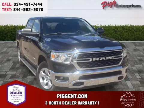 Black 2023 RAM 1500 CREW CAB BIG HORN 2WD for sale in Prattville, AL