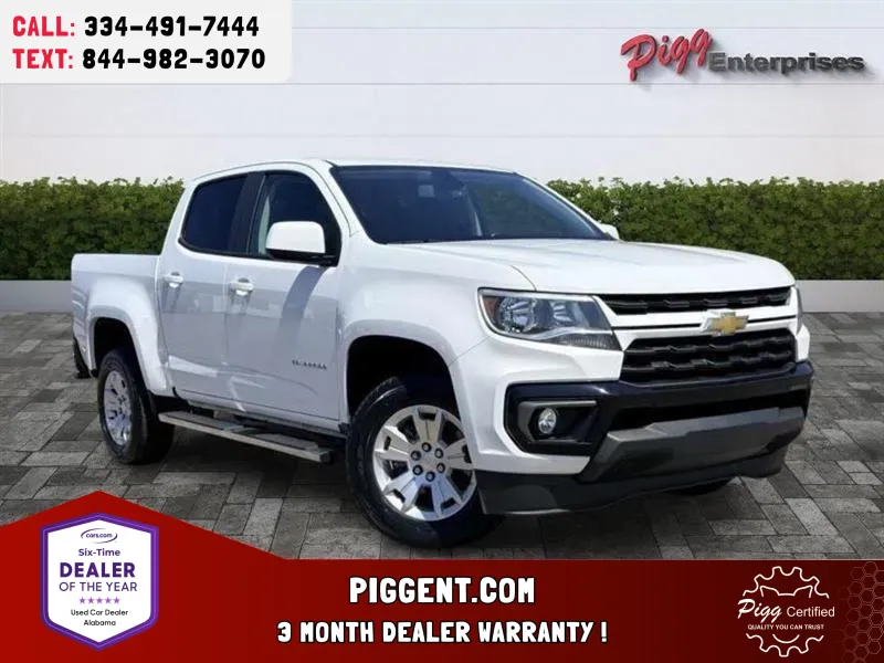 White 2022 CHEVROLET COLORADO CREW CAB LT 2WD for sale in Prattville, AL