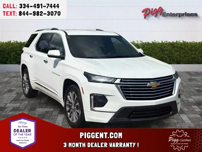 White 2023 CHEVROLET TRAVERSE PREMIER 2WD for sale in Prattville, AL