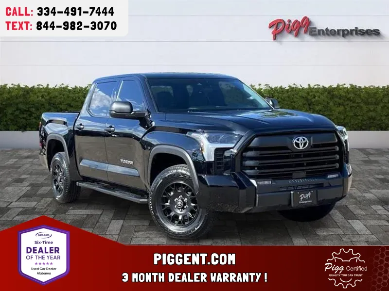 Black 2025 TOYOTA TUNDRA CREW CAB SR5 4WD for sale in Prattville, AL