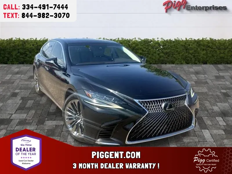 Black 2018 LEXUS LS 500 TURBO for sale in Prattville, AL