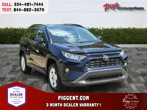 Blue 2021 TOYOTA RAV4 XLE 2WD for sale in Prattville, AL