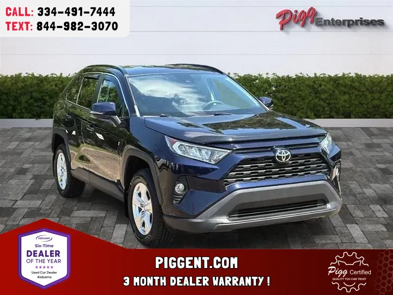 Blue 2021 TOYOTA RAV4 XLE 2WD for sale in Prattville, AL