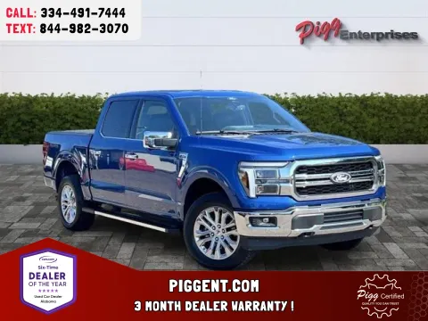Blue 2025 FORD F-150 CREW CAB LARIAT 4WD for sale in Prattville, AL