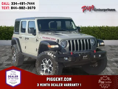 Gray 2021 JEEP WRANGLER UNLIMI RUBICON 4WD for sale in Prattville, AL