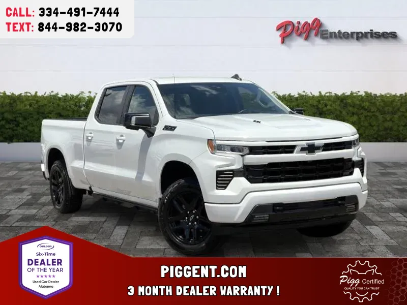 White 2023 CHEVROLET SILVERADO 1500 CREW CAB RST 4WD for sale in Prattville, AL