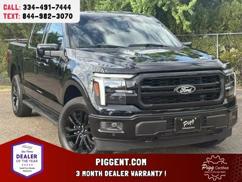 Black 2025 FORD F-150 CREW CAB LARIAT 4WD for sale in Prattville, AL