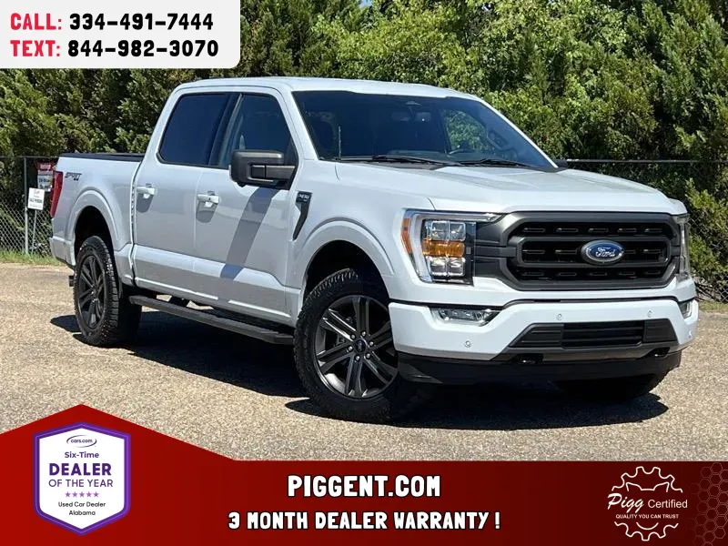 White 2022 FORD F-150 CREW CAB XLT 4WD for sale in Prattville, AL