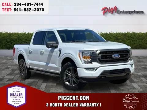 White 2022 FORD F-150 CREW CAB XLT 4WD for sale in Prattville, AL