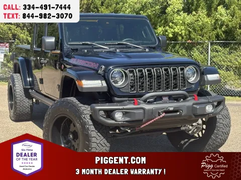 Black 2024 JEEP GLADIATOR CREW CAB RUBICON 4WD for sale in Prattville, AL