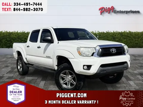 White 2014 TOYOTA TACOMA CREW CAB SR5 4WD for sale in Prattville, AL