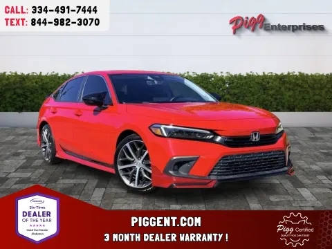 Red 2022 HONDA CIVIC TOURING for sale in Prattville, AL