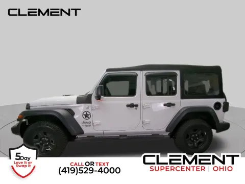 White 2019 Jeep Wrangler Unlimited Sport for sale in Mansfield, OH