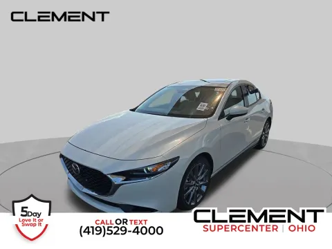 White 2025 Mazda Mazda3 2.5 S Preferred Package for sale in Mansfield, OH