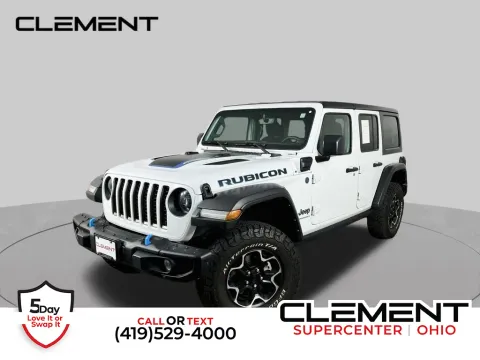 White 2023 Jeep Wrangler Rubicon 4xe for sale in Mansfield, OH
