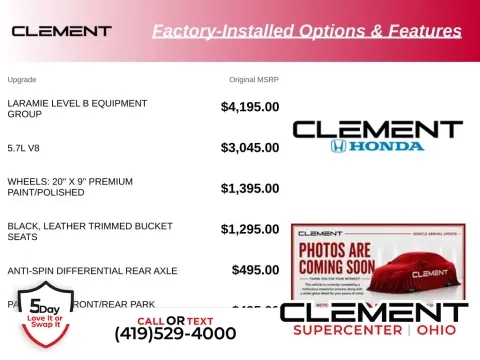 Black 2023 Ram 1500 Laramie for sale in Mansfield, OH