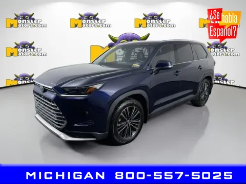 Blue 2024 Toyota Grand Highlander Hybrid MAX Platinum for sale in Michigan Center, MI