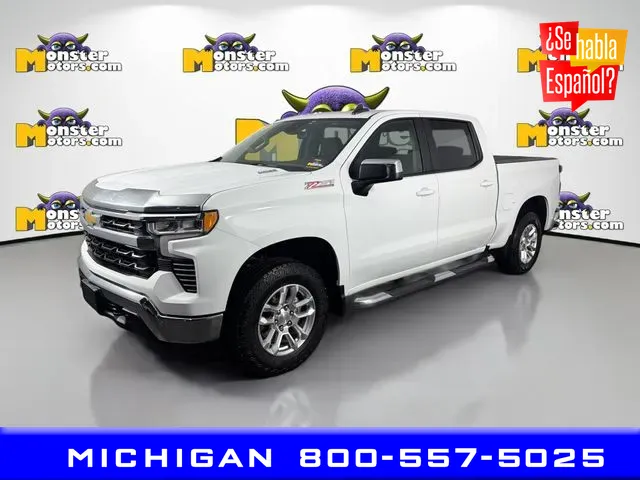 White 2023 Chevrolet Silverado 1500 LT for sale in Michigan Center, MI