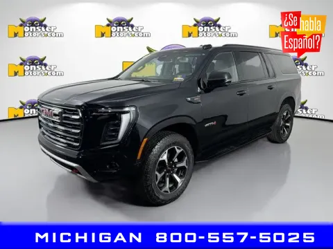 Black 2025 GMC Yukon XL AT4 for sale in Michigan Center, MI