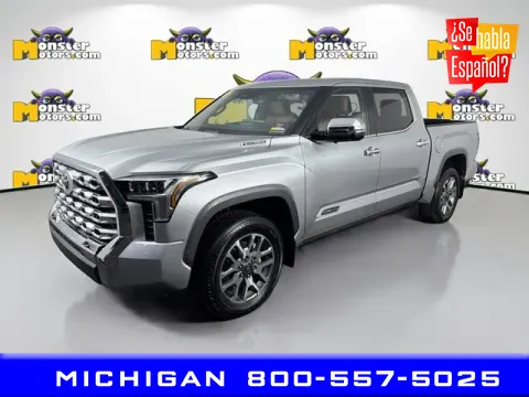 Silver 2025 Toyota Tundra Hybrid 1794 Edition for sale in Michigan Center, MI