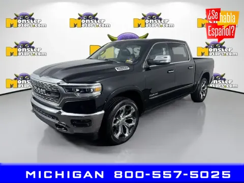 Black 2021 Ram 1500 Limited for sale in Michigan Center, MI
