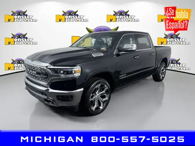 Black 2021 Ram 1500 Limited for sale in Michigan Center, MI