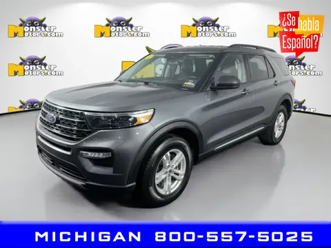 Gray 2022 Ford Explorer XLT for sale in Michigan Center, MI