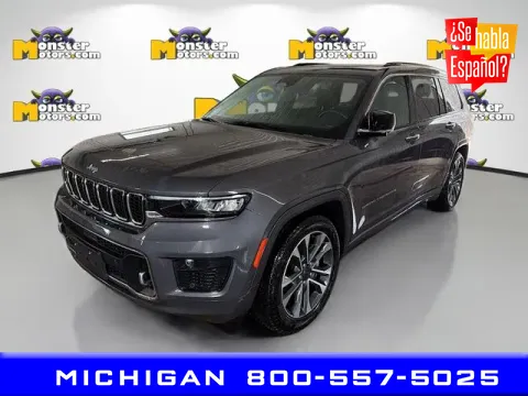 Gray 2022 Jeep Grand Cherokee L Overland for sale in Michigan Center, MI