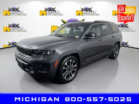 Gray 2022 Jeep Grand Cherokee L Overland for sale in Michigan Center, MI