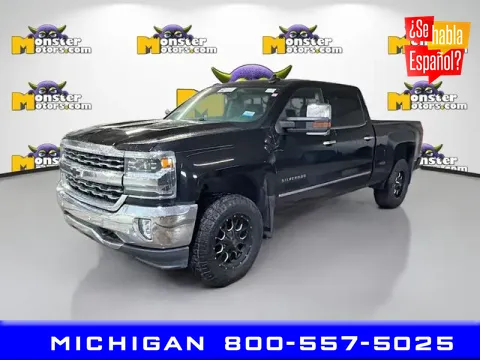 Black 2018 Chevrolet Silverado 1500 LTZ for sale in Michigan Center, MI