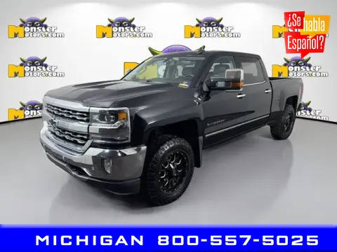 Black 2018 Chevrolet Silverado 1500 LTZ for sale in Michigan Center, MI
