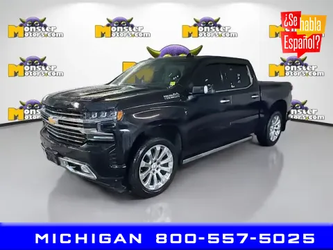 Black 2021 Chevrolet Silverado 1500 High Country for sale in Michigan Center, MI