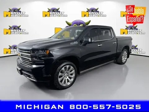 Black 2021 Chevrolet Silverado 1500 High Country for sale in Michigan Center, MI