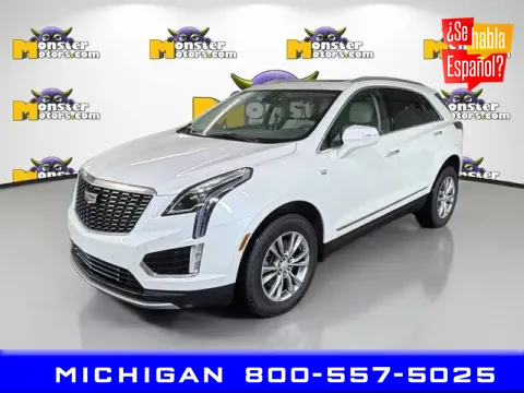 White 2022 Cadillac XT5 Premium Luxury for sale in Michigan Center, MI