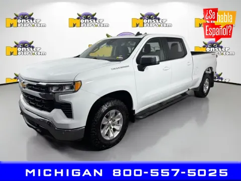 White 2023 Chevrolet Silverado 1500 LT for sale in Michigan Center, MI