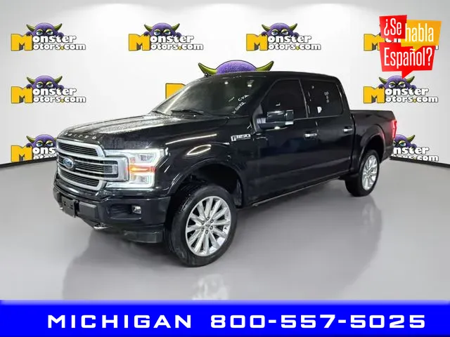 Black 2018 Ford F-150 Limited for sale in Michigan Center, MI