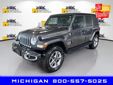 Gray 2023 Jeep Wrangler Sahara for sale in Michigan Center, MI