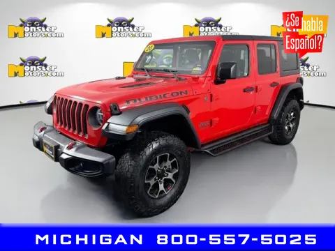 Red 2020 Jeep Wrangler Unlimited Rubicon for sale in Michigan Center, MI