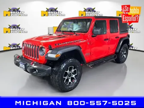 Red 2020 Jeep Wrangler Unlimited Rubicon for sale in Michigan Center, MI